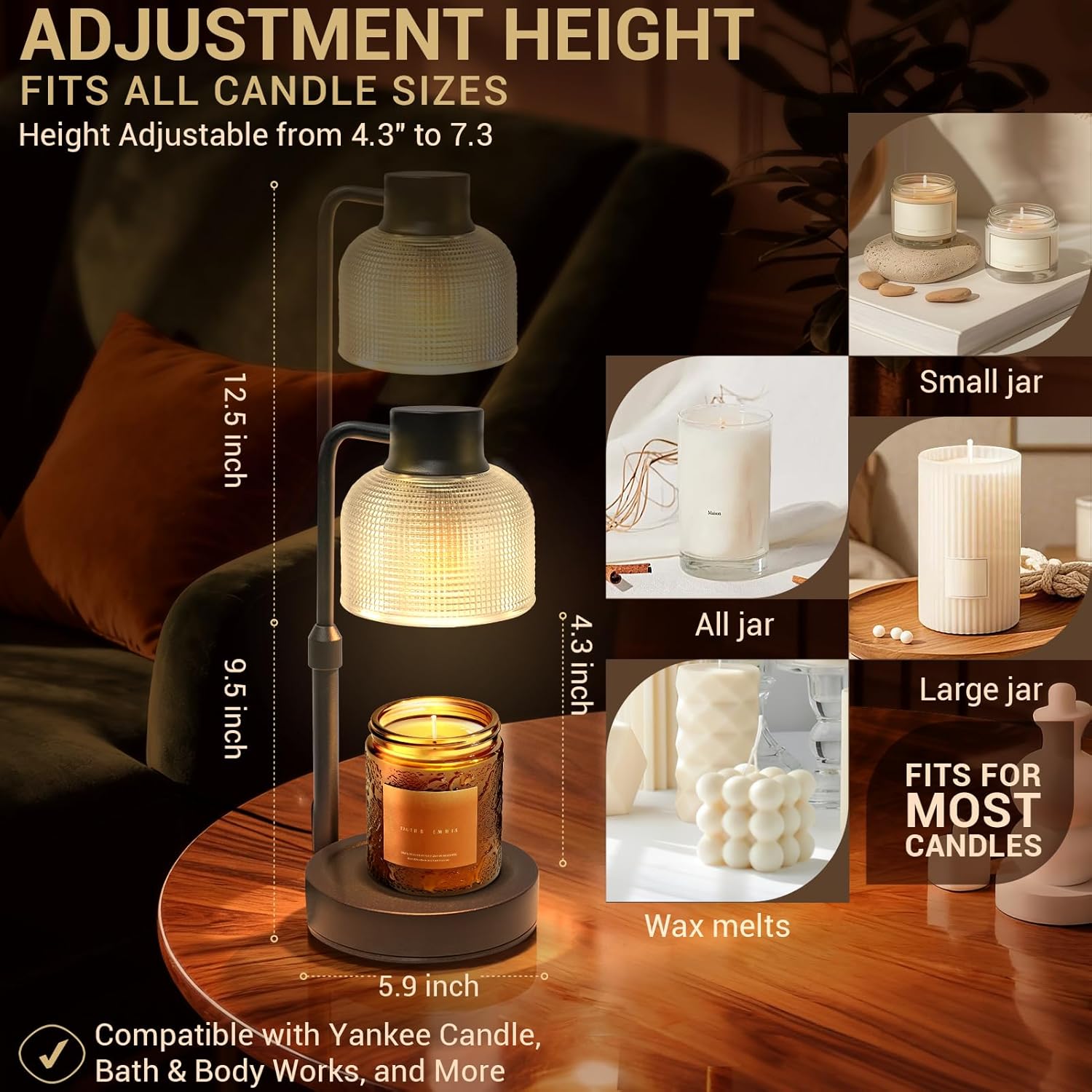 Candle Warmer Lamp with Timer  - Wax Melts recension och pris