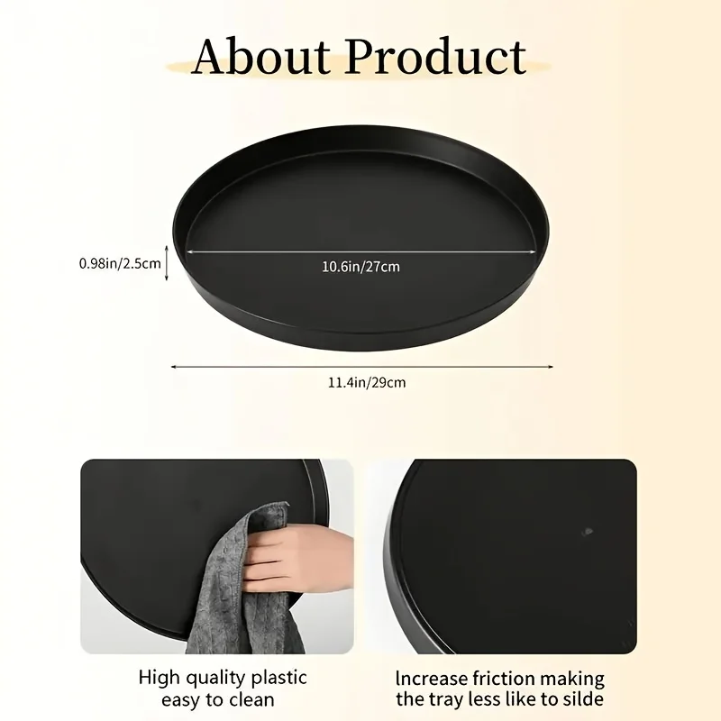 1Pc Modern black circular ABS  - Silk Candle recension och pris