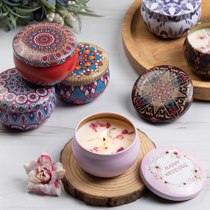 12pcs Premium Floral Printed C - Candle Containers recension och pris