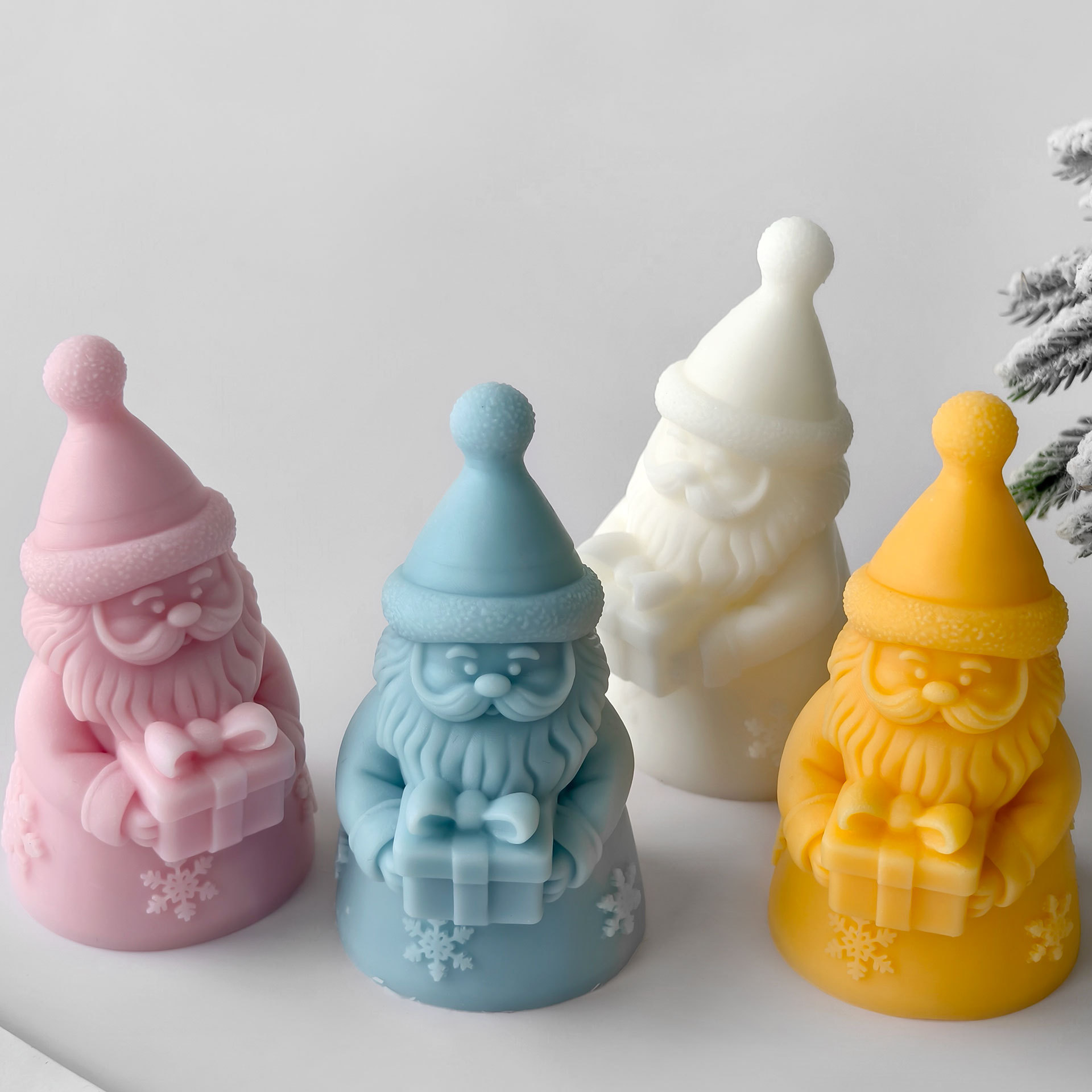 Santa Claus Gift Box Silicone  - Candle Containers recension och pris