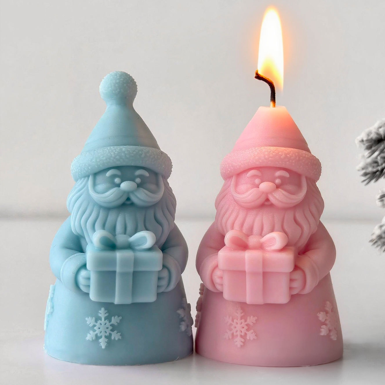 Santa Claus Gift Box Silicone  - Candle Containers recension och pris