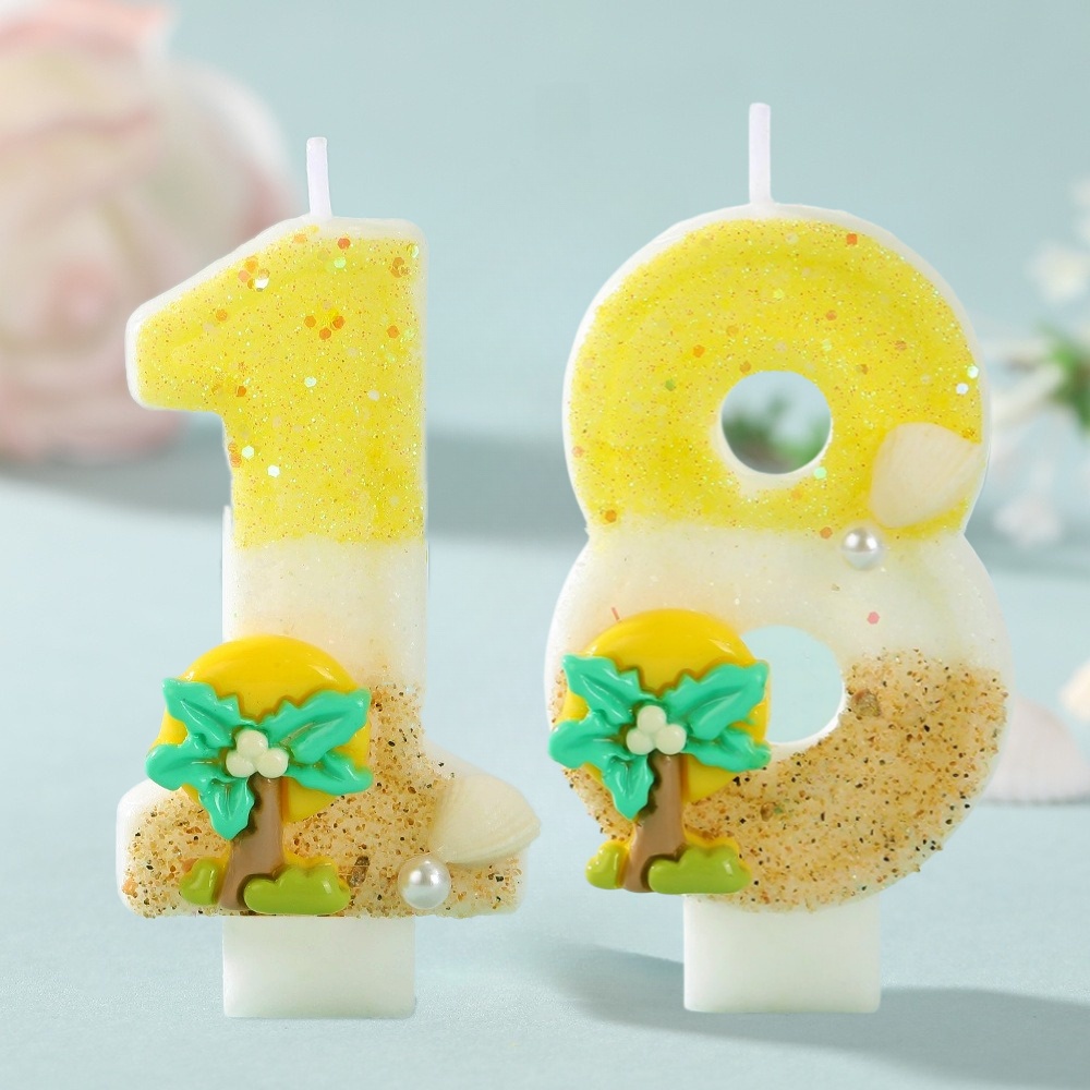 New Number Cake Candle Coconut - Paraffin Wax recension och pris