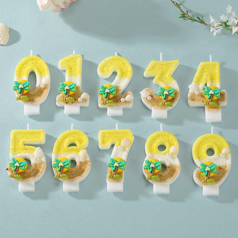 New Number Cake Candle Coconut - Paraffin Wax recension och pris
