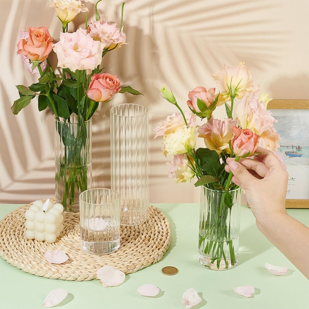 4 Size Glass Cylinder Vases 3. - Candle Containers recension och pris