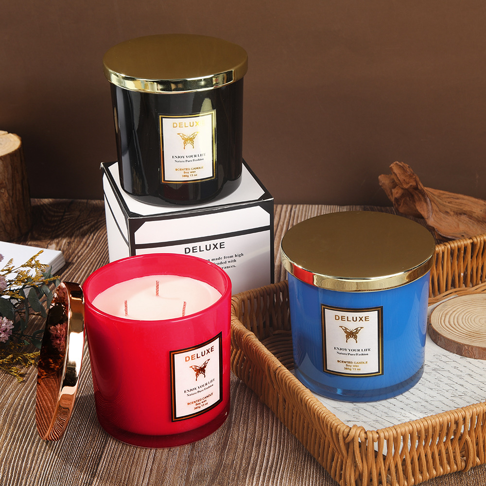 400G gold cover glass scented  - Soy Wax recension och pris