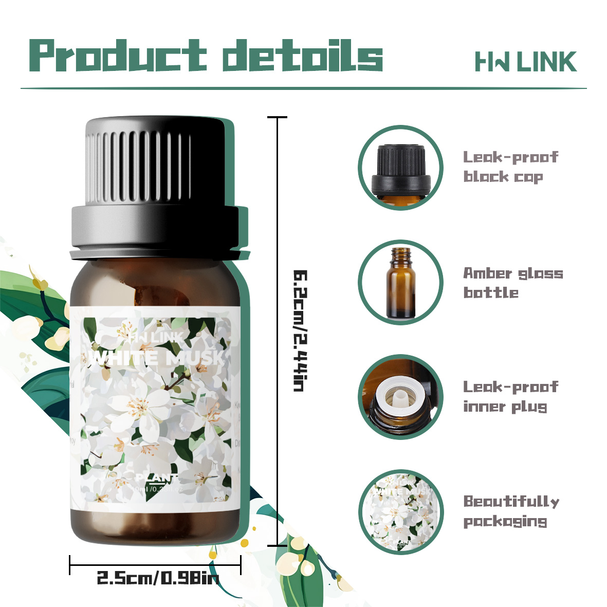 10ml White Musk Fragrance Oils - Candle Fragrance recension och pris