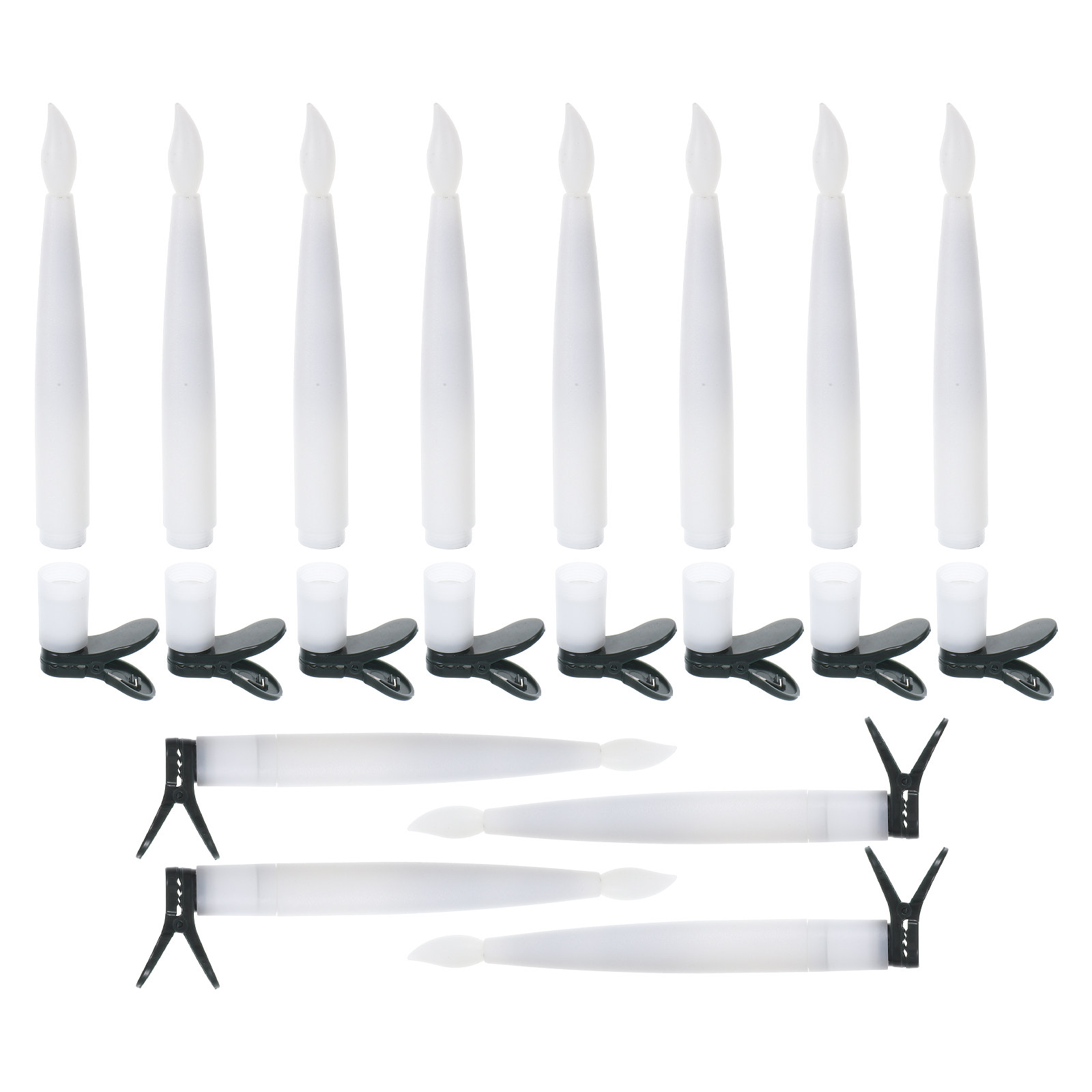 12Sets Christmas Tree LED Deco - Paraffin Wax recension och pris