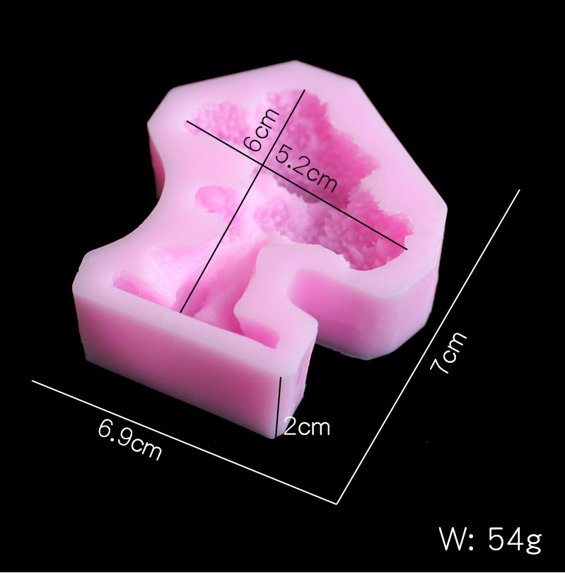 Pine tree silica gel mold DIY  - Candle Fragrance recension och pris
