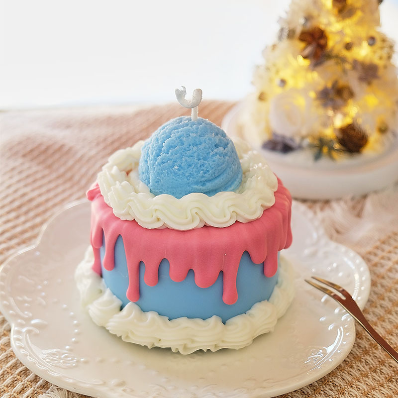 Cake Shape Scented Candles Cre - Soy Wax recension och pris
