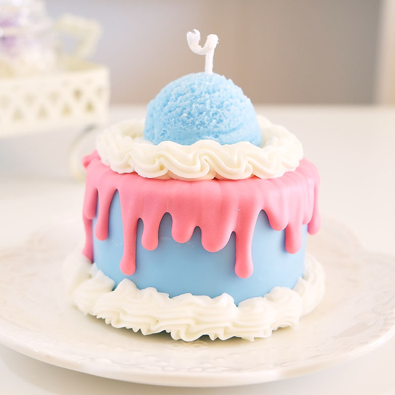 Cake Shape Scented Candles Cre - Soy Wax recension och pris