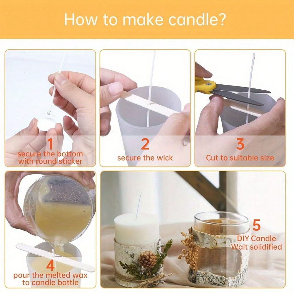 5/10/20/30/50pcs Wooden Candle - Candle Containers recension och pris