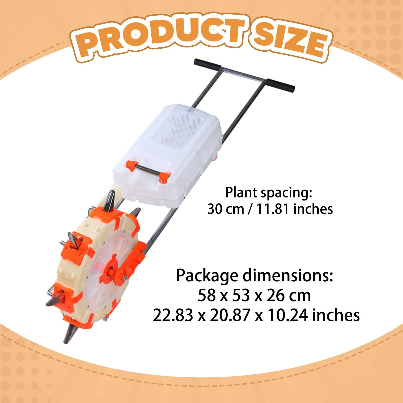 Hand Push Seeder Fertilizer, C - Soy Wax recension och pris