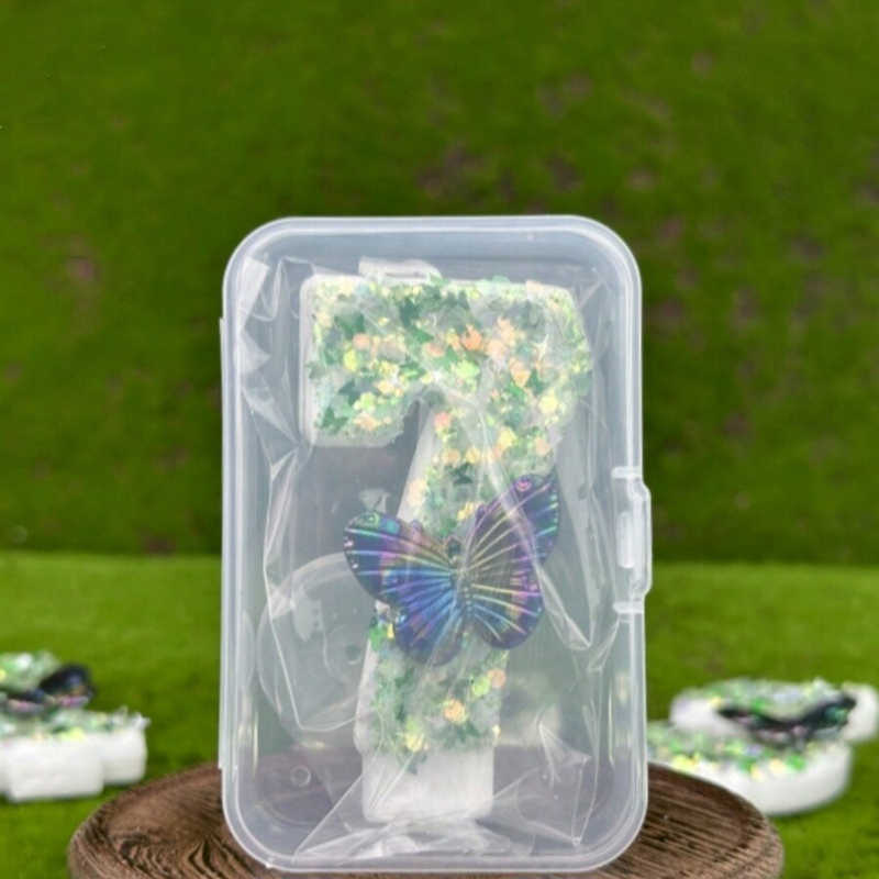 1Pc Green Sequins Number 0-9 B - Soy Wax recension och pris