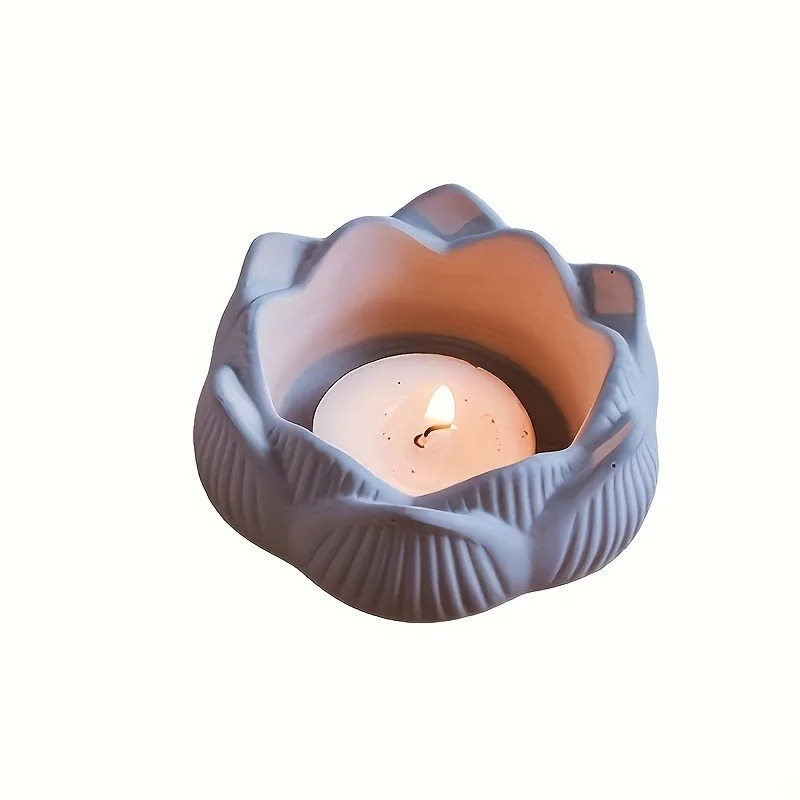 1pc DIY Lotus Flower Silicone  - Candle Containers recension och pris