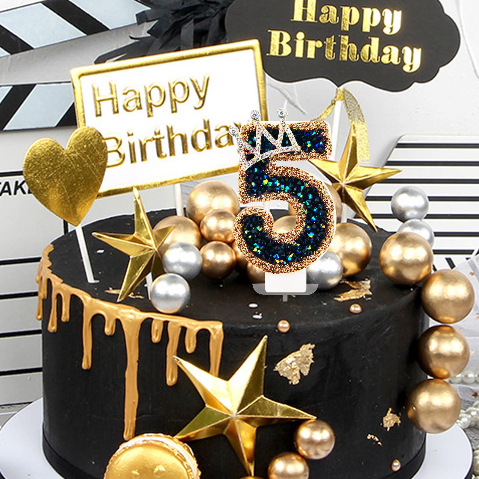 1pc Number 0-9 Birthday Candle - Paraffin Wax recension och pris